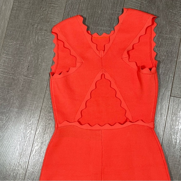 A.L.C. Scalloped Sheath Bodycon Bandage Midi Dress - Picture 8 of 9